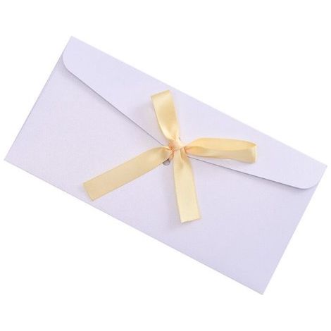 Set mit 10 rustikalen, farbenfrohen Umschlägen mit eleganten Seidenschleifen für Hochzeitseinladungen, Geburtstagskarten, Partyankündigungen und (1/5)