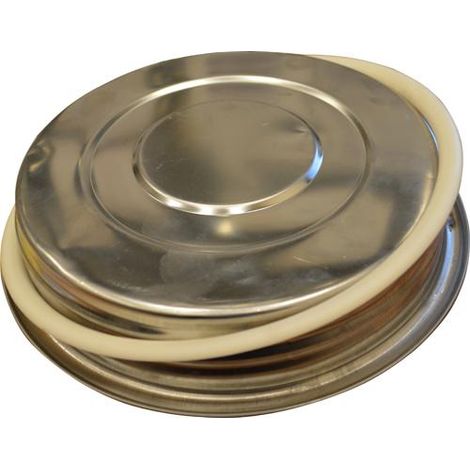 GUARNIZIONE FUSTINO OLIO 30-50 LT """GRAFFATO""" ACCIAIOINOX18/10