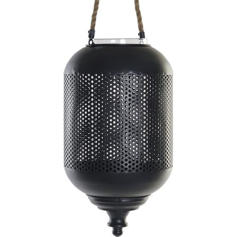 DKD Home Decor Bougeoir métal marron et noir 22x22x43 cm (1/4)