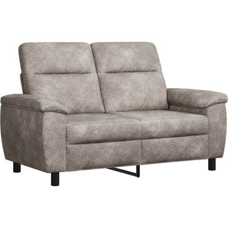 Sofá Gris Claro 158 x 90 x 95 cm Cuero de Suede Sintético vidaXL