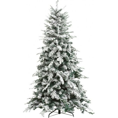Albero di natale innevato Alaska - Specifiche: cm 180h - Ø base 124 cm - 1366 rami (1/5)
