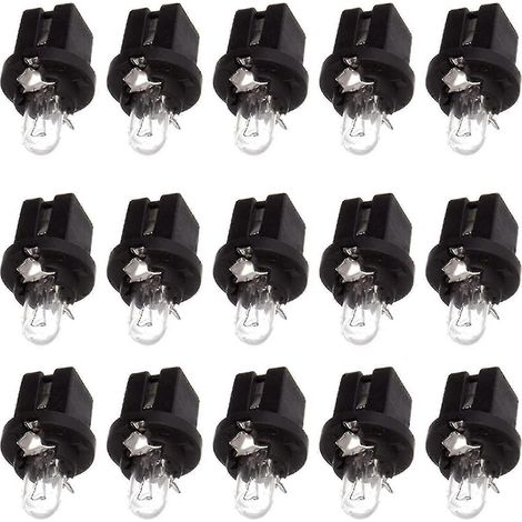 2024 Lot de 15 ampoules halogènes blanches de remplacement compatibles avec les tableaux de bord Mercedes R129 W140 W170 W202 W210 / Ampoules halogènes 509t T5 Twist. (1/5)