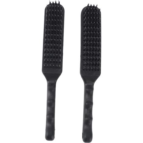 Ortviai Brosse à Fils Métalliques pour Décapage, 2 Pièces, Manche Courbé en Plastique, 25,4 cm, Acier Trempé (1/5)