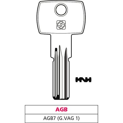 Silca CHIAVE PUNZONATA OTTONE AGB7 (G. VAG 1) AGB 5.00 pz