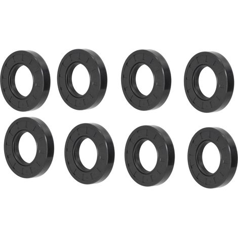 Kit de remplacement de joints d'étanchéité pour roulements mécaniques industriels, type O, résistant à l'huile, composé de 8 joints d'arbre. (1/5)