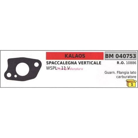 Vergaserflanschdichtung KALAOS vertikaler Holzspalter WSPL 11V 040753