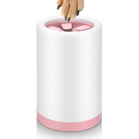 Nettoyeur de pattes de chien amovible portable avec poils en silicone doux pour toutes les tailles,15CMX10CM (1/5)