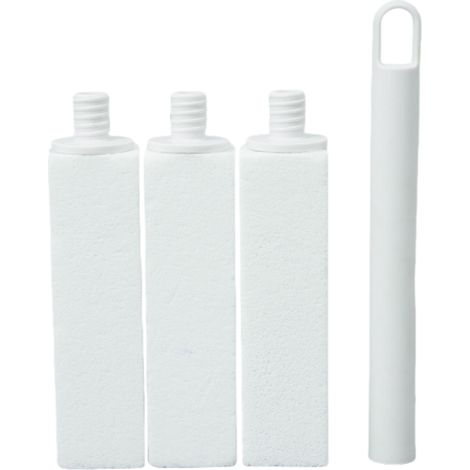 Brosses de toilette avec pierre ponce, pack de 3 (1/5)