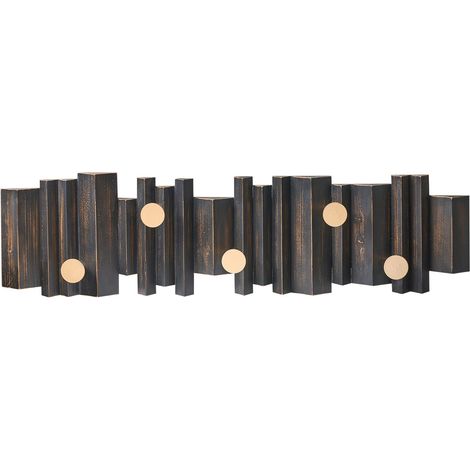 Wall Mounted Coat Rack ZILLAH Black (1/5)