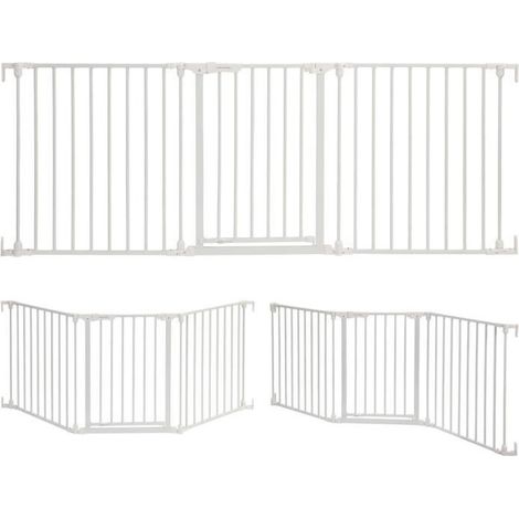 Barrière de sécurité pour enfants - Discovery 3 - DREAMBABY - 74,5 cm à 1,95 cm - Blanche (1/5)