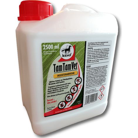 Répulsif Tam Tam Vet 2500 ml – Protection longue durée contre les insectes – Huiles essentielles de citronnelle et géranium – Recharge spray – Leovet
