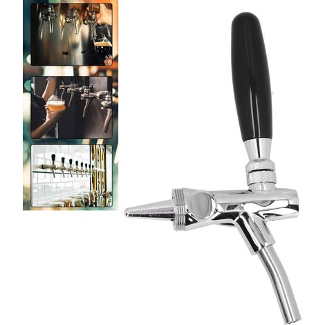 Robinet de bière pression avec tireuse à bière en acier inoxydable à tige longue, distributeur de fûts de bière, matériel de brassage amateur (1/5)
