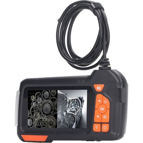 Endoscope industriel M40 de 4,5 pouces avec écran, étanche numérique, photo et enregistrement 1080P, caméra unique de 8 mm, portée de 2 m. (1/5)