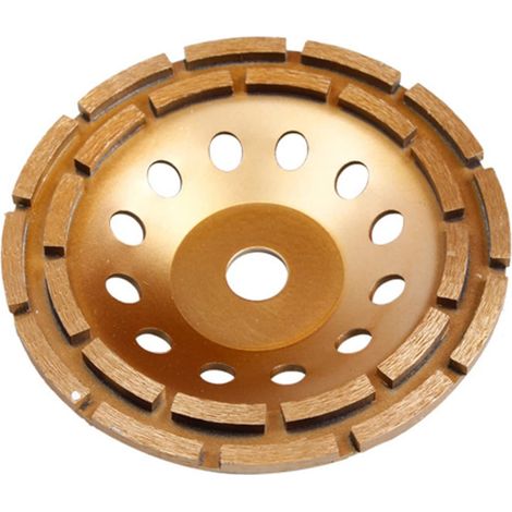 Meule diamantée, disque abrasif à double rangée de 230 mm pour le meulage et le polissage de la pierre béton (1/4)