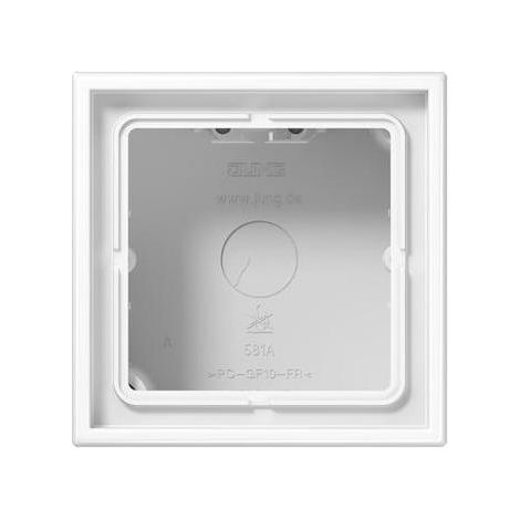 Jung AP-Kappe 1-fach aws angeformter Rahmen LS 581 A WW (1/5)