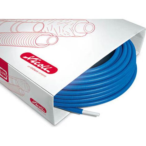 Nicoll – Tube multicouche gainé bleu Ø16mm – Longueur 50m – Résistance aux cycles d'eau chaude et froide – Anti-corrosion et acoustique (1/2)