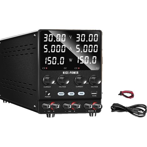 Alimentation, Conception à Double Canal, Sortie de Tension Réglable, 30V 5A CANAL DOUBLE (1/2)