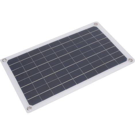 Chargeur solaire 20 W en silicium monocristallin avec double sortie USB CC pour la charge de batteries 12 V (1/5)