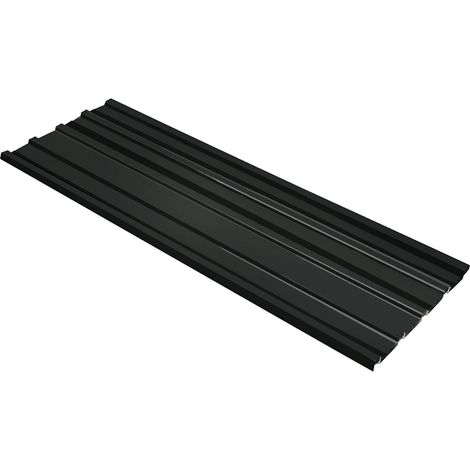 vidaXL Panneau de toiture 12 pcs Anthracite 129 x 45 cm