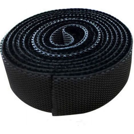 Ruban Velcro Auto-Adhésif - 20 mm x 5 Yards - Fixation Réutilisable pour Surfaces Lisses - Noir (1/5)
