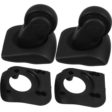 Adhesive Swivel Casters 45x45 mm 8 Pieces 4 Black 4 Clear