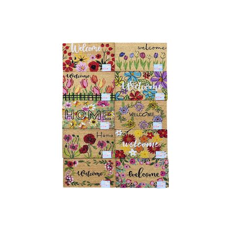 ZERBINO ELEGANT COCCO RETTANG. 40X70CM ASSORTITO 10 PZ