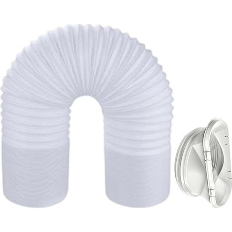 Tuyau Pour Climatiseur Mobile 130 Mm, Gaine D' D'air Tuyau de Climatisation à Filetage à Gauche, pour Salle de Bain Cuisine Climatisation Sèche-linge Déshumidificateurs (1/5)