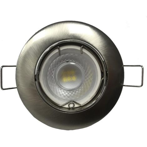 Kit Spot LED GU10 encastrable avec Ampoule LED 8W - Pack de 10 / Blanc Froid - SILUMEN (1/3)