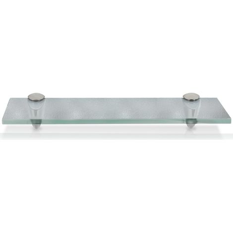 Jopassy Ripiano, Ripiano a parete, Ripiano in vetro, Contenitore in vetro satinato 40 x 10 cm (1/5)