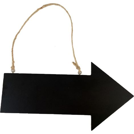 Holzschild, Pfeilschild, Pfeilschilder, wiederverwendbare Kreideschilder, Wegweiser, Einweihungsgeschenk (schwarz)
