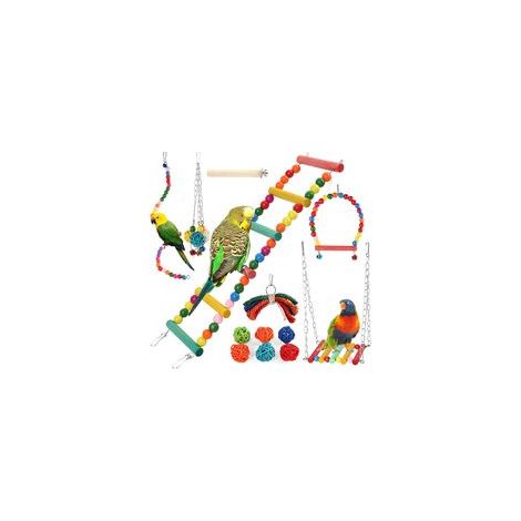 Support de balançoire pour cage à oiseaux (1 pièce) - Ensemble de 13 pièces (1/5)