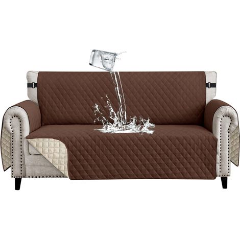 CCYKXA Wasserdichter 3-Sitzer-Sofabezug, Sofabezug mit Armlehnen, Wendbarer Universal-Sofabezug mit rutschfester Oberfläche, Sofaschutz (1/5)