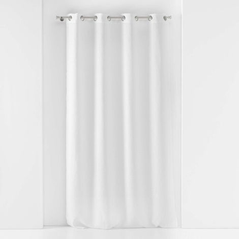 Voilage à oeillets 140 x 240 cm voile tissé Soane Blanc