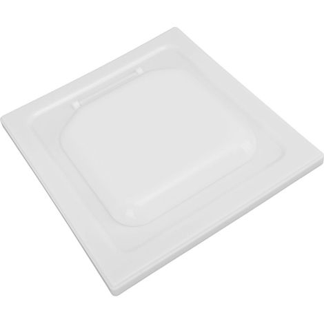 Beyamis Cache-conduit sécheuse double porte – ABS, extérieur 4", blanc, avec vis (1/5)