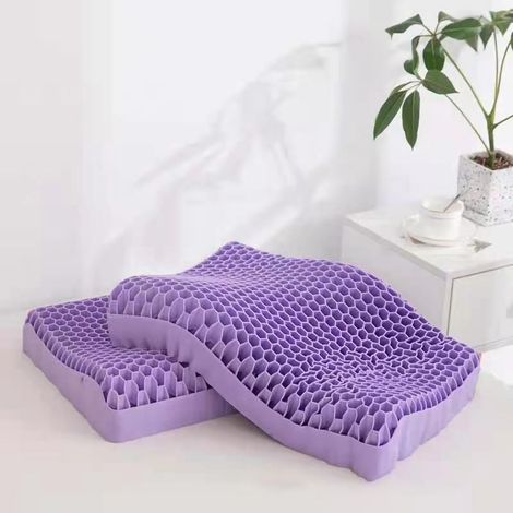 Oreiller Trapézoïdal en Mousse Latex - Anti-Pression, Protection Cervicale, Lavable et Respirant avec Housse Incluse (1/5)