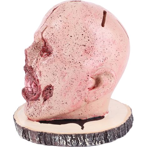 Porte-couteaux Tête de Mort Horrr, support de rangement pour couteaux, décoration d'Halloween pour la maison ou la cuisine (1/5)