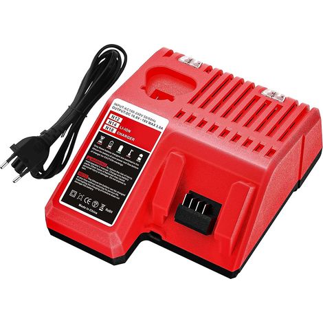 Chargeur pour M18 & M12 M14 Remplacement pour Milwaukee Batterie12V-18V XC Lithium-ION Batterie 48-11-1850 48-11-1840 48-11-1815 48-11-1828 (1/5)