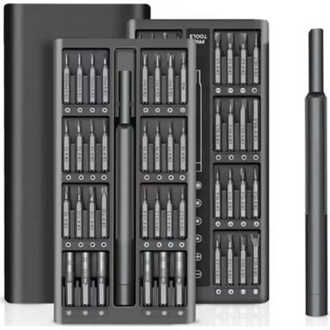 Tournevis De Precision,Kit Tournevis De Précision 63 en 1 ,Mini Set Tournevis Magnétique Outils Bricolage Electronique de Réparation Kit, Outil Informatique pour PC,iPhone.(63IN1)