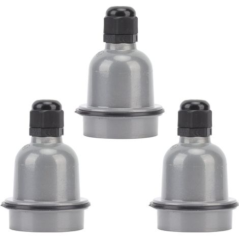 Lot de 3 douilles E27 étanches, à bonne isolation thermique et anti-fusion en céramique. (1/5)
