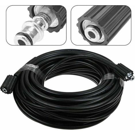 Roleader – Tubo di prolunga da 10 m per idropulitrici – M22-14 mm – Pressione 2000 psi – Gomma flessibile per uso professionale (1/5)