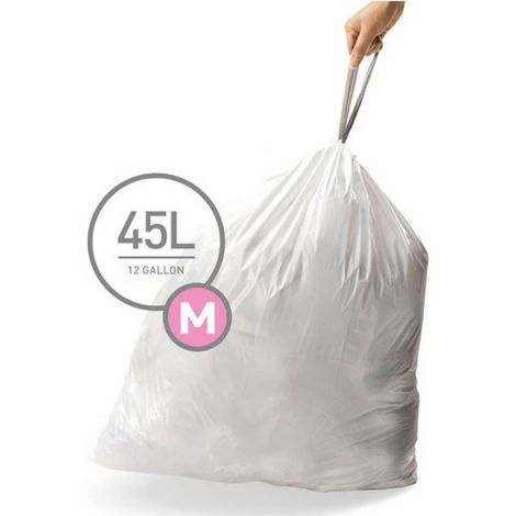 Simplehuman Altri accessori - Sacchetti per pattumiera 45 l, tipo M, 60 pz CW0261