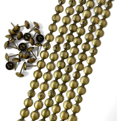 Bandes de clous décoratives plaquées bronze de 10 m pour canapés,Accessoires de meubles à faire soi-même (11 mm) (1/4)