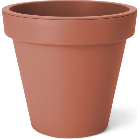 XXS Kunststoff Pflanzkübel - Ø 20 cm / terracotta - Blumenkübel Blumentopf klein