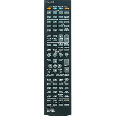 Télécommande Rechange pour Yamaha Audio Receivers RAV506 RAV507 RAV472 RAV501 RAV505 RX-A830 HTR-6066 RX-A730 RX-V675 TSR-6750 F26990 (1/4)