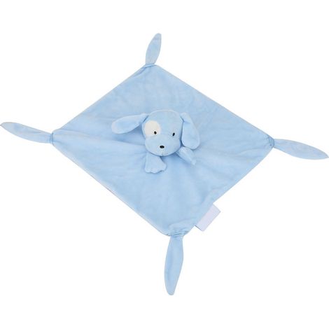 1 serviette de sécurité Doudou peluche chien, douce et lavable, pour éveil sensoriel et confort au coucher (1/5)