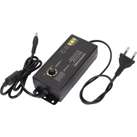 Alimentation Secteur 120W 5A 3‑24V Affichage Numérique LED Réglable Tension Vitesse EU Plug