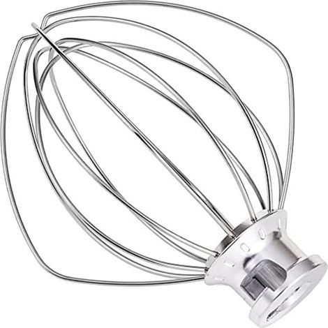 Fouet en acier inoxydable compatible avec robots pâtissiers KitchenAid, robuste et durable (1/5)