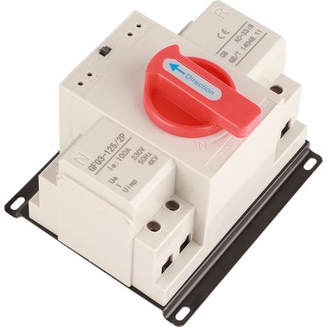 ATS 230V 100A 2P Dual-Power-Automatik-Umschalter für Generatoraggregate, Mini-Kippschalter, AC-Umkehrleistungsschalter. (1/5)