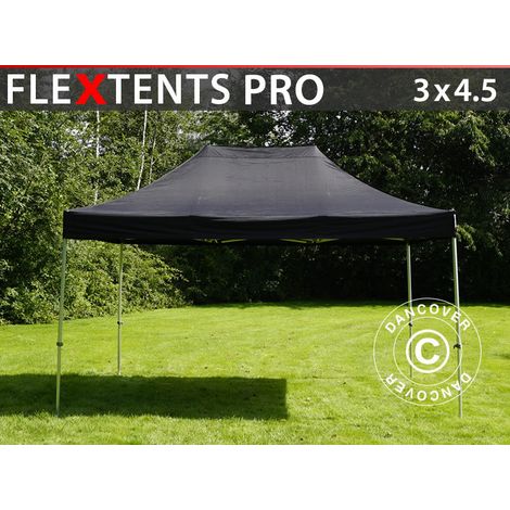 Faltzelt FleXtents PRO 3x4,5m Schwarz