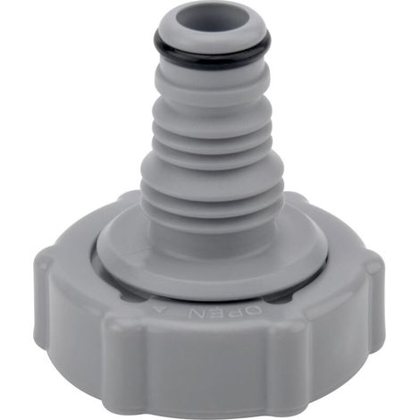 P6H1419 Valvola di scarico, Adattatore per tubo di scarico della piscina, Adattatore per tubo di scarico, Connettore per valvola di scarico (Grigio Ø 32 mm)